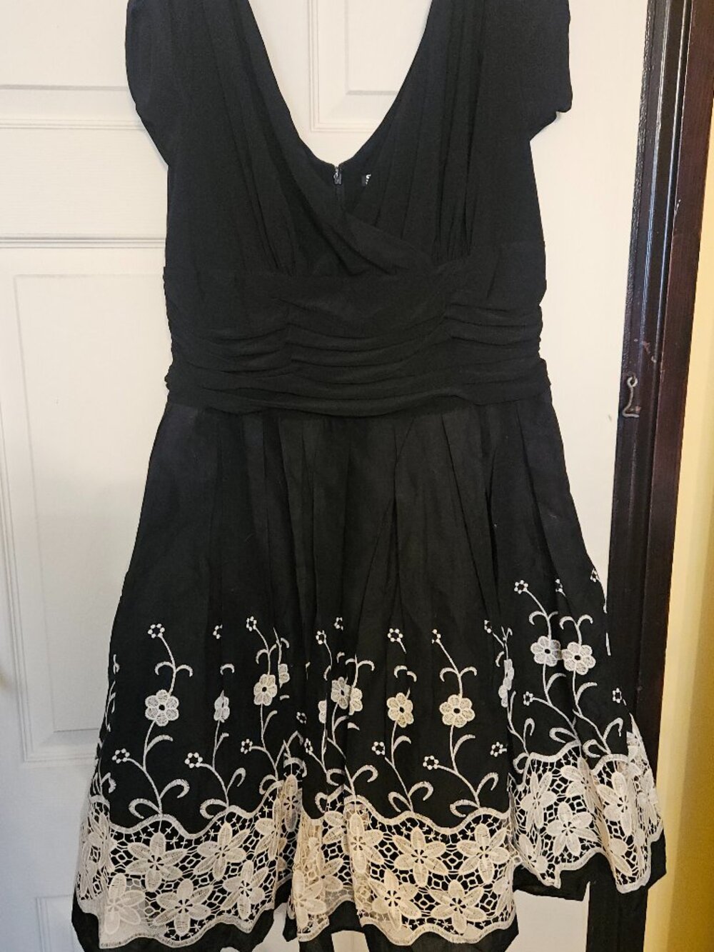 Embroidered formal dress